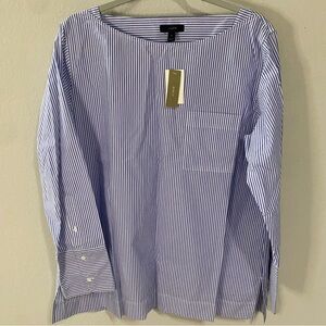 CREW 100% COTTON STRIPE TOP